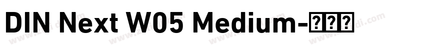 DIN Next W05 Medium字体转换